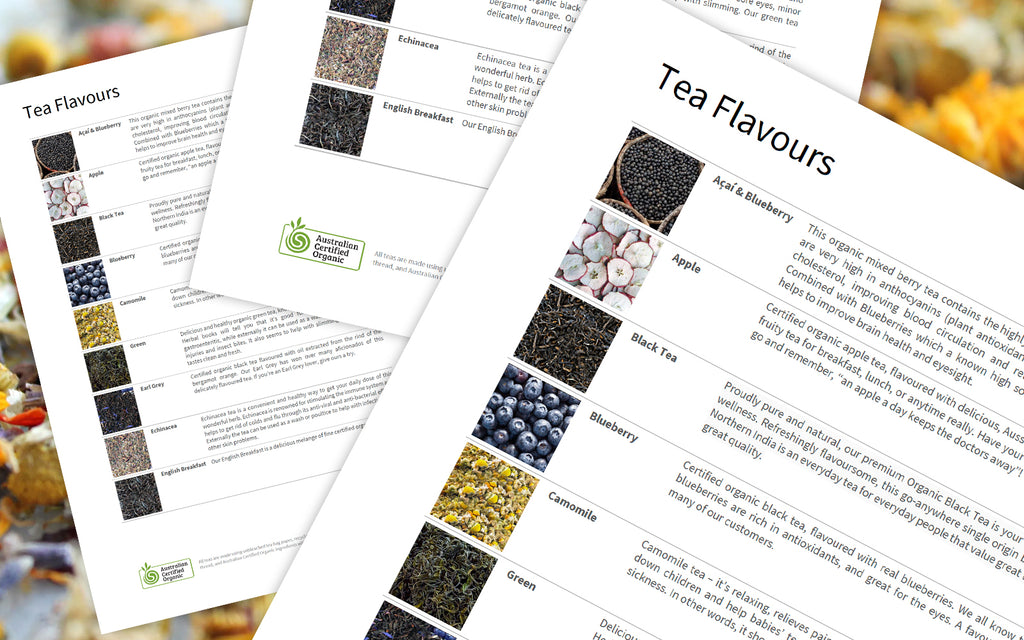 Tea Flavours PDF Now Available!